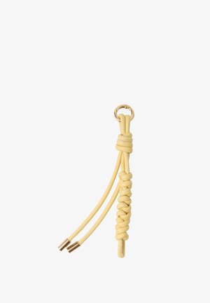 Lindex, LINDEX BAG CHARM LINDEX - Nøgleringe - light dusty yellow