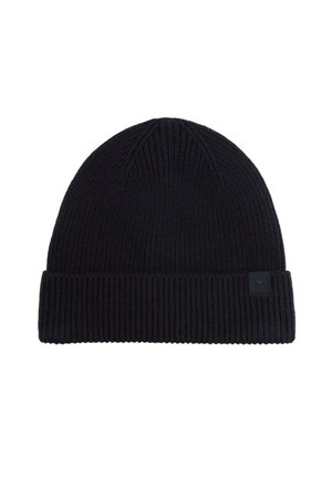 Beanie - knitted navy melange