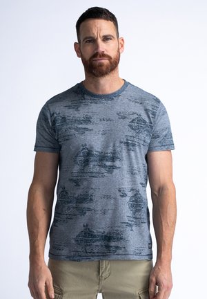 Petrol Industries Print T-shirt - navy blue