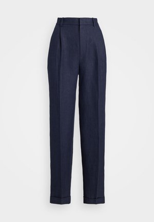 Polo Ralph Lauren HERRINGBONE LINEN TAPERED PANT - Calças - navy