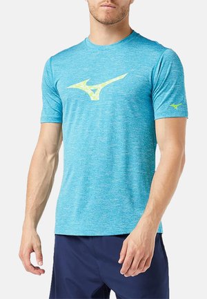 Mizuno, MIZUNO T-SHIRT CORE RB - Print T-shirt - blau