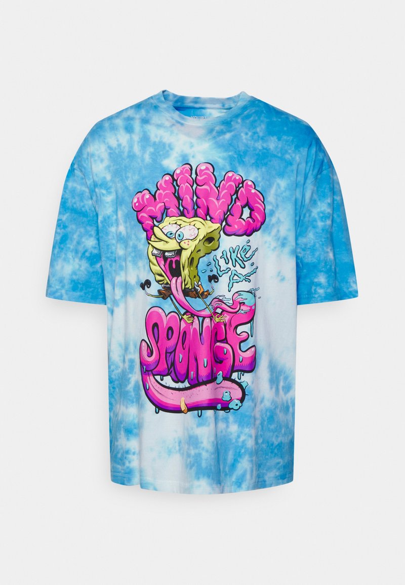 YOURTURN SPONGEBOB TIE DYE GRAPHIC TEE TShirt print blue/blau Zalando.de