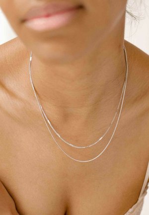 Hey Happiness MIXED CABLE AND BEAD  - Necklace - silberfarben