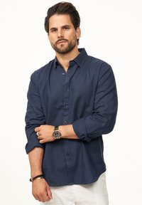 One Redox LANGARM - Hemd - navy