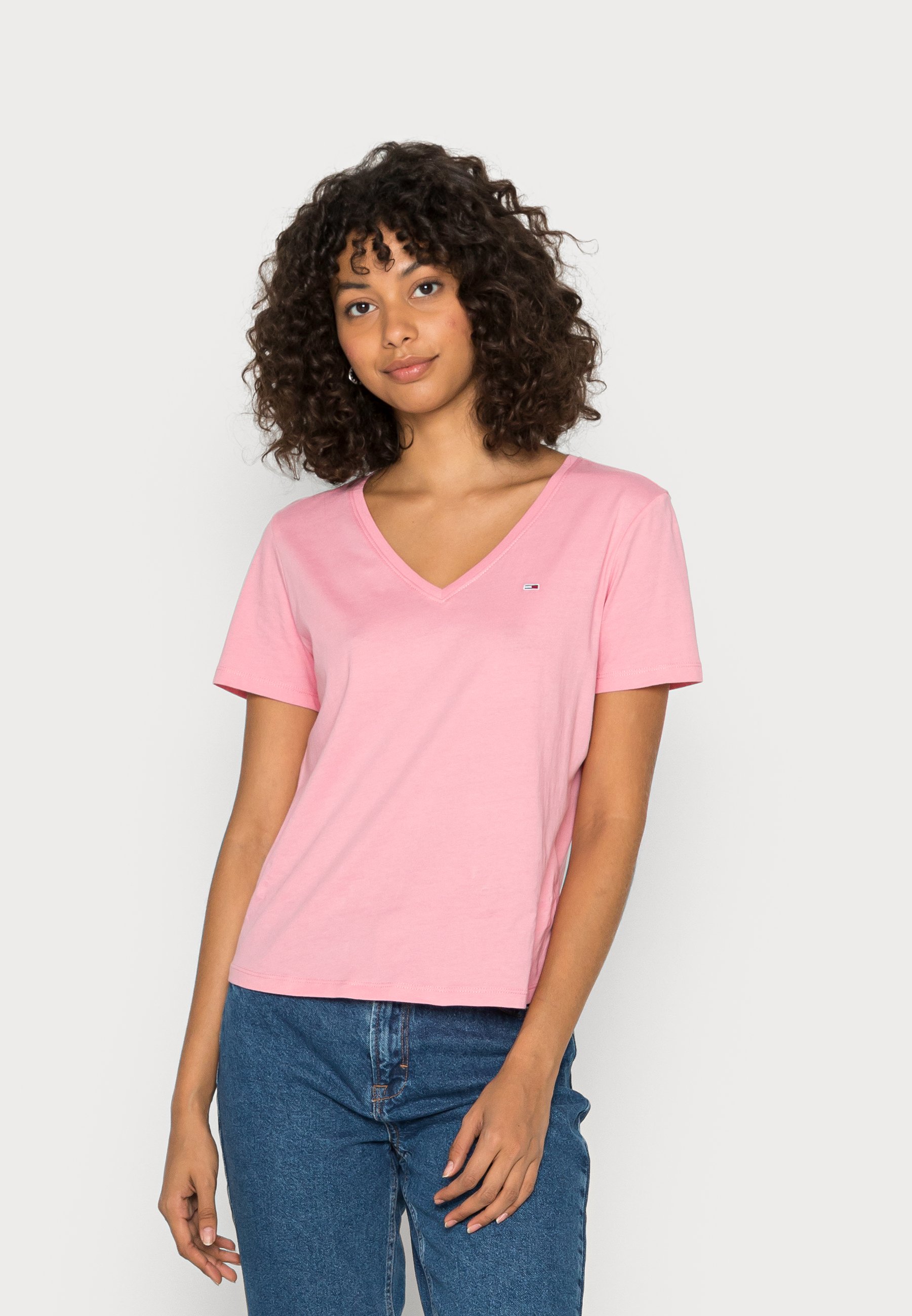 Soft v neck women's t shirts Clearance