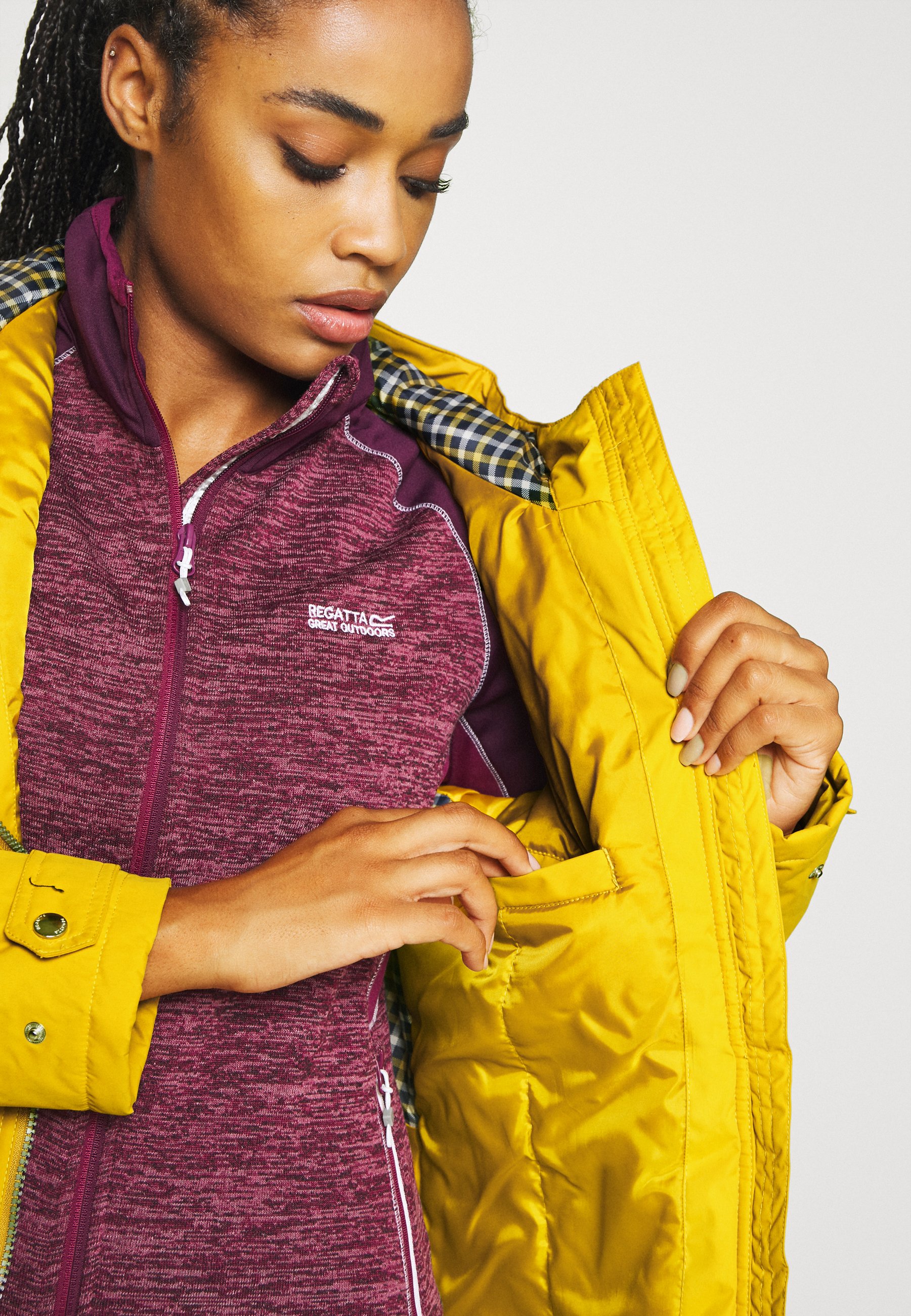 regatta womens yellow coat