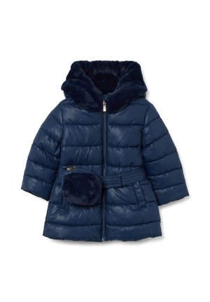 REGULAR FIT WITH HOOD AND ZIP - Wintermantel - dark blue