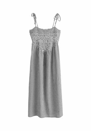 REGULAR FIT - TIE SHOULDER MIDI SUMMER - Maxikjoler - monochrome gingham