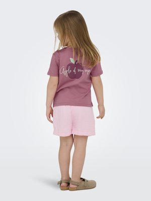 PRINTED TEE - Trükipildiga T-särk - heather rose