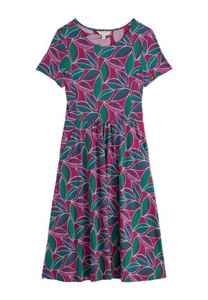Seasalt Cornwall, SEASALT CORNWALL S/S APRIL DRESS - Jerseyjurk - leaf magenta