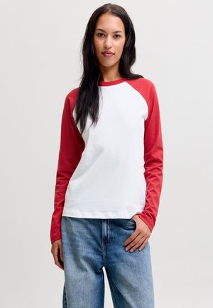 JJXX, T-SHIRT JXAMBER T-SHIRT - Langærmet T-shirt - bright white