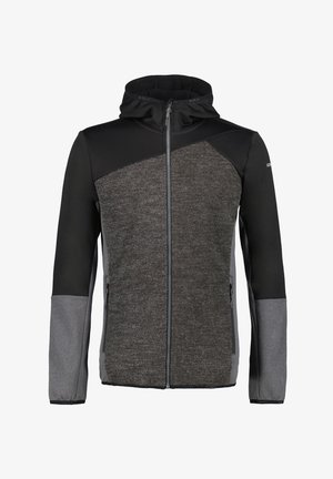 MIDLAYER BECLEY - Felpa con zip - schwarz