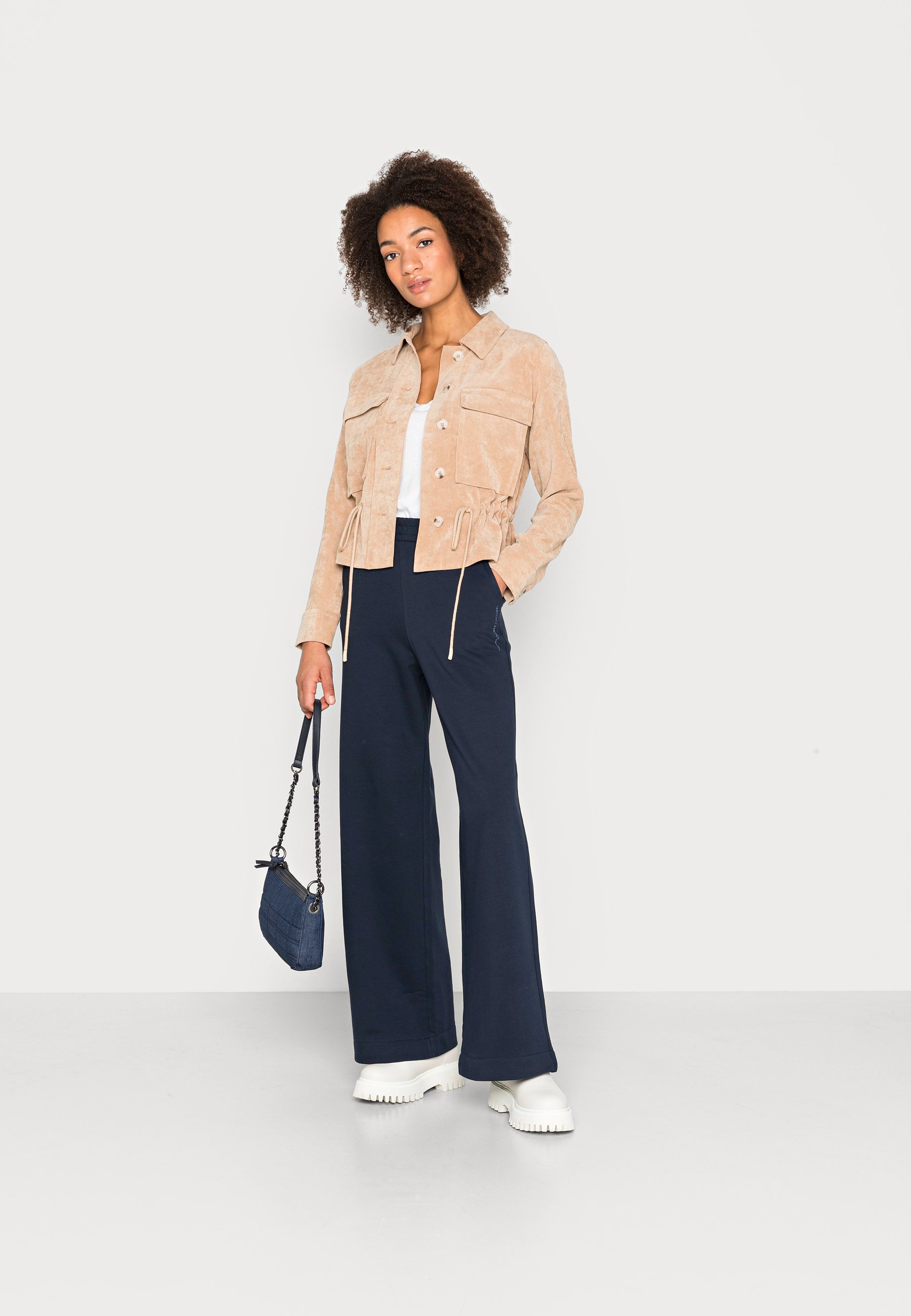 TOM TAILOR DENIM PALAZZO - Pantaloni - sky captain blue/blu scuro - Zalando