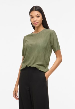 VILA VIPLISA O-NECK NOOS - Bluse - oil green