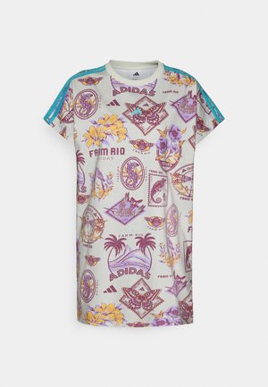 adidas Sportswear FARM DRESS - Jerseykleid - ash silver/corn gold/violet fusion