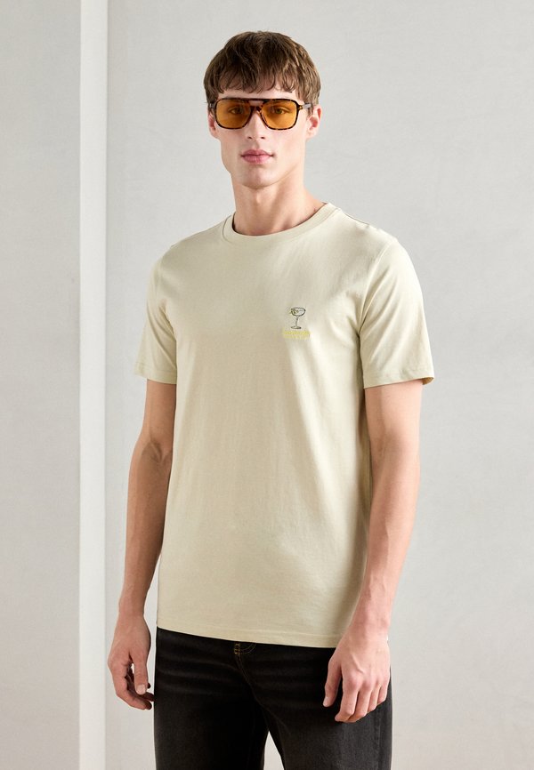 COCKTAIL CLUB TEE - Print T-shirt - sand stone