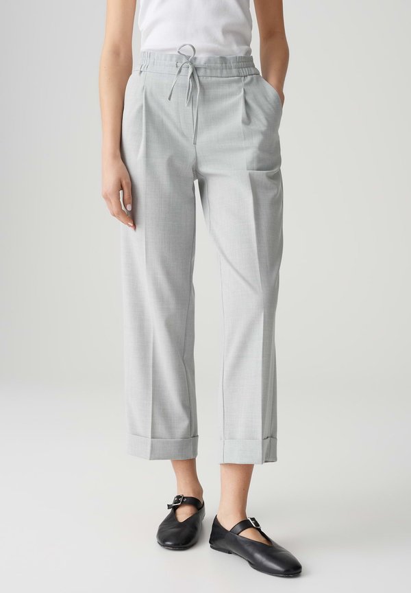 MID RISE CROPPED RELAXED FIT  - Stoffhose - hazy fog melange