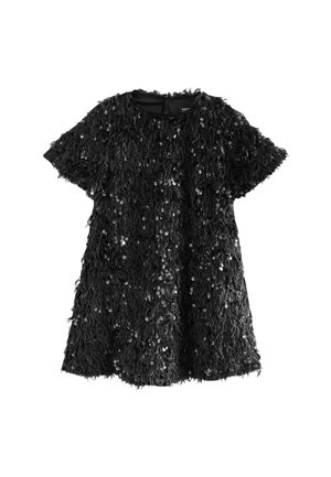 REGULAR FIT - SEQUIN TEXTURED - Cocktailkjole / festkjole - black