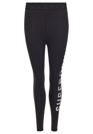Superdry & Co Legging (type pantalon) - black/ silver
