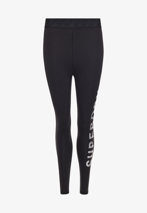 Superdry & Co Legging (type pantalon) - black/ silver