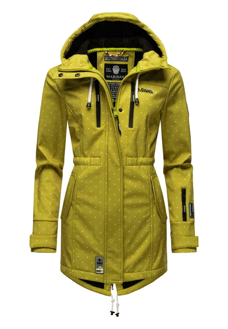 Marikoo ZIMTZICKE - Parka - green w dots