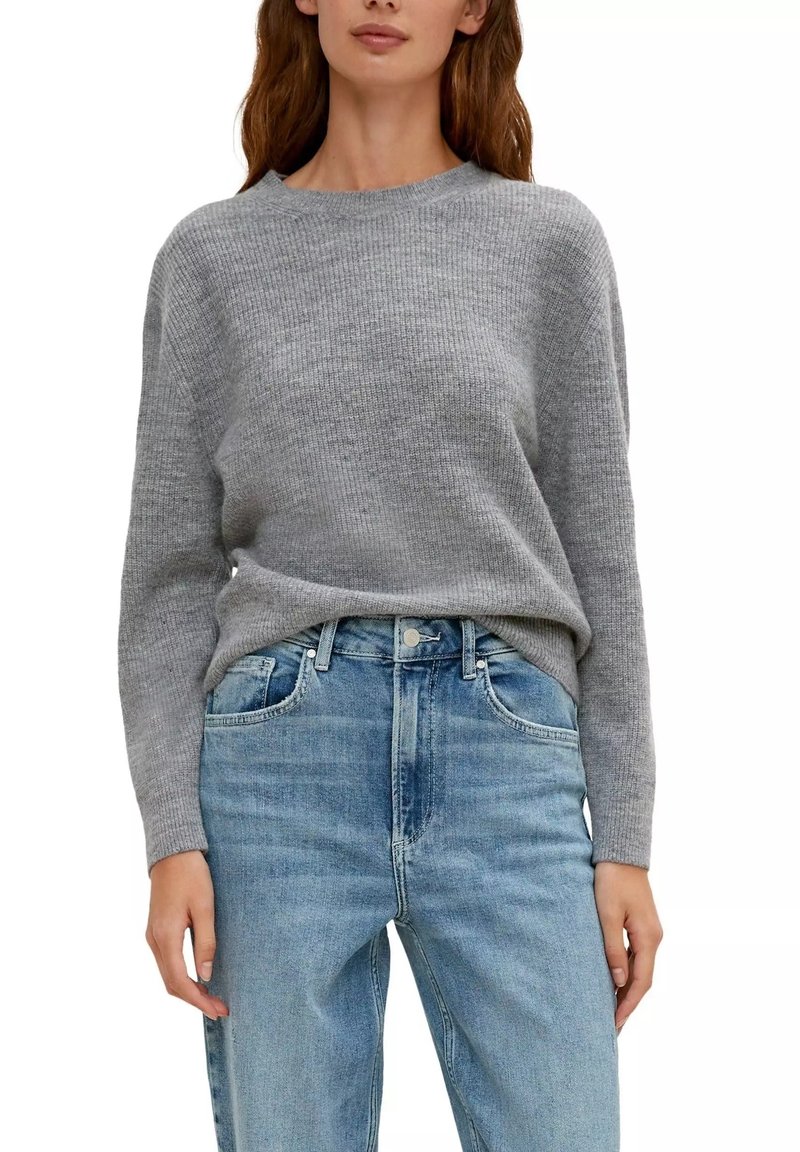 comma Strickpullover - grau
