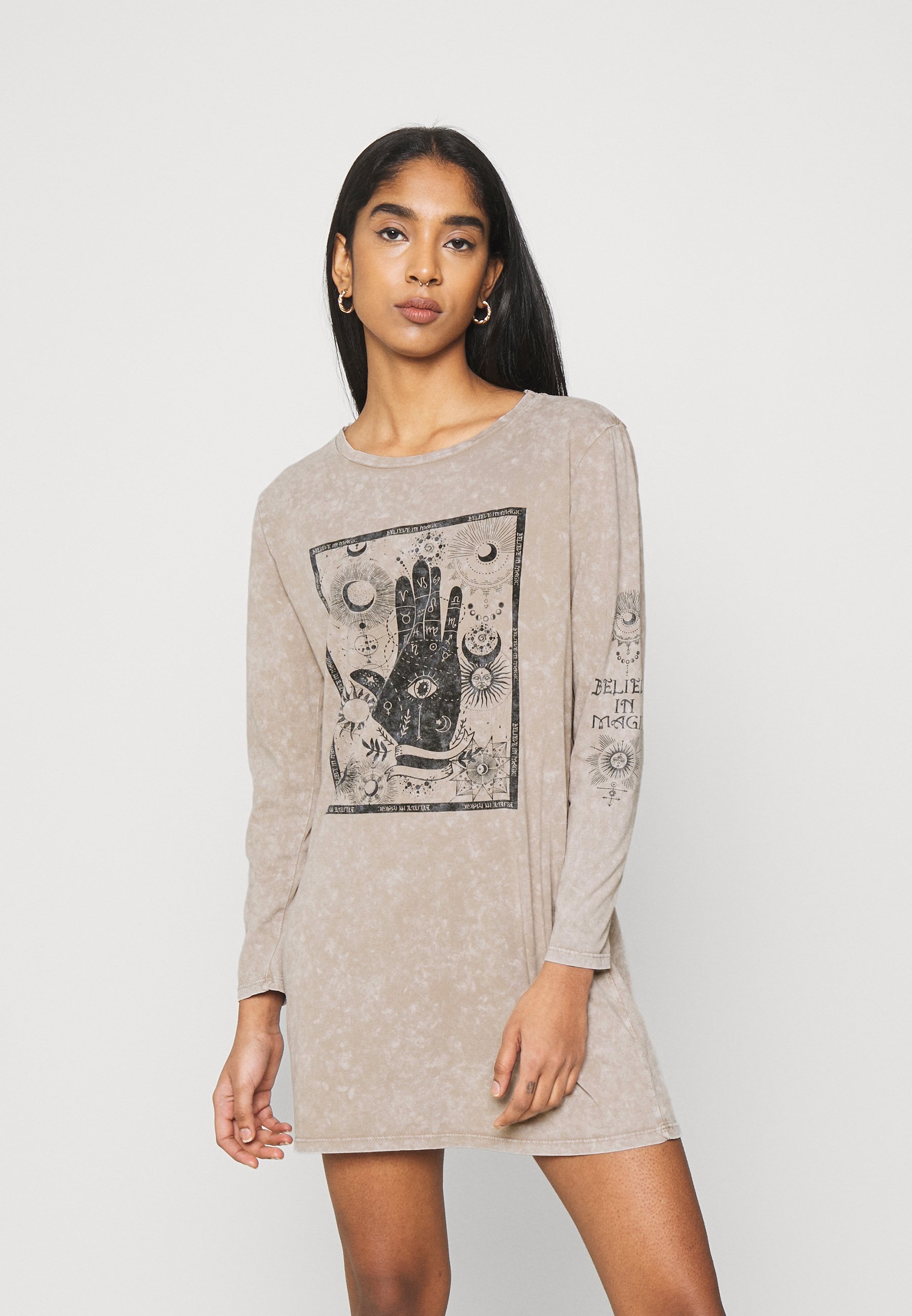 feather jumper dress