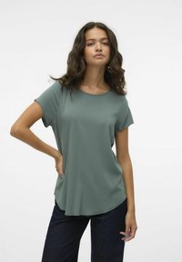 Vero Moda VMBELLA SS  NOOS - T-shirt basic - dark forest