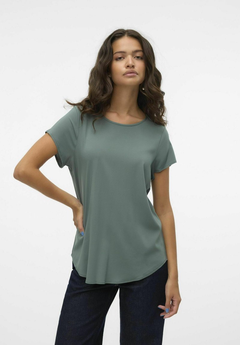 Vero Moda VMBELLA SS  NOOS - T-shirt basic - dark forest