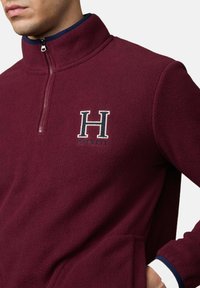 Hackett London HERITAGE  - Fleecepullover - burgundy red