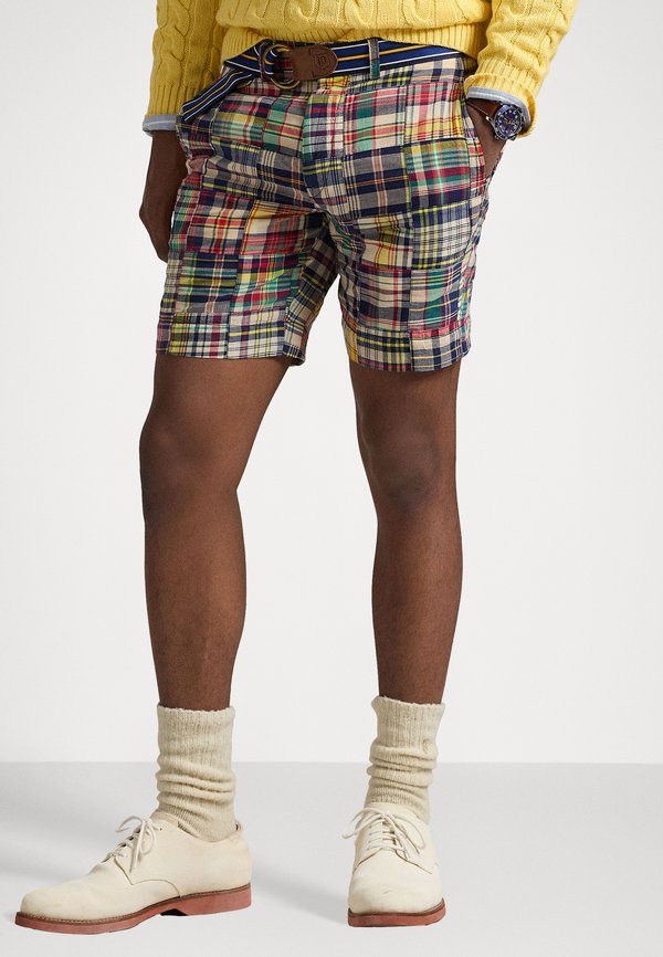 STRAIGHT PATCHWORK MADRAS SHORT - Shorts