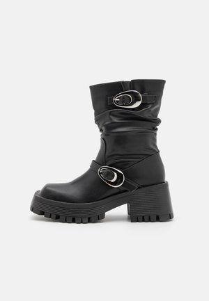 RAID DEMURE - Platform bokacsizmák - black