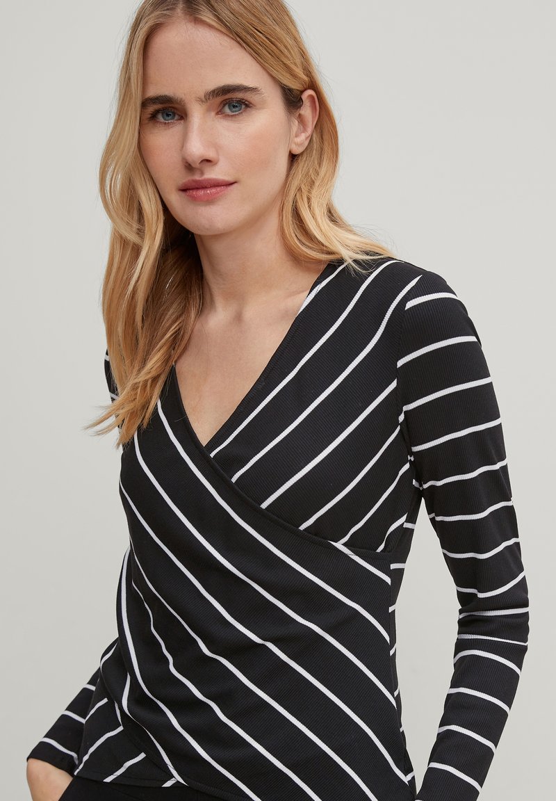Damen Strickjacken | comma Strickpullover jersey classic str/schwarz - MR48511 Damen Strickjacken | comma Strickpullover jersey classic str/schwarz - MR48511
