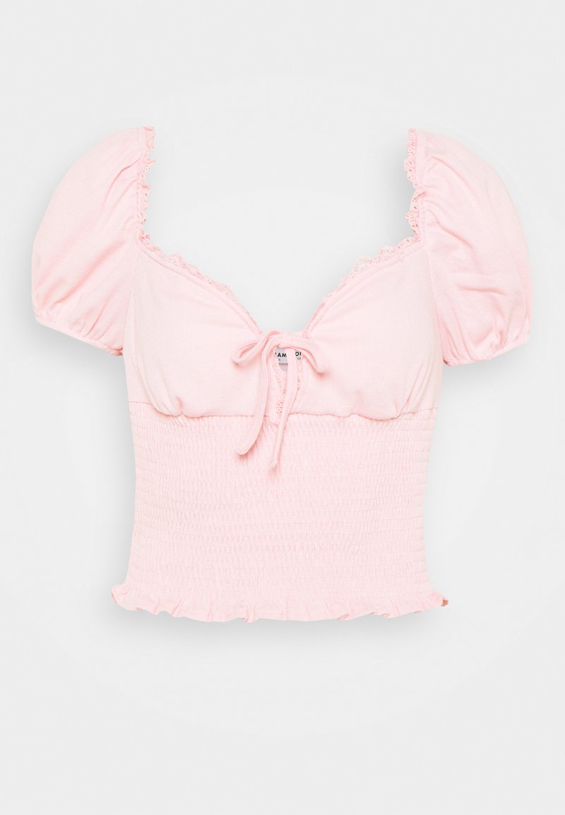 Glamorous T-shirt print donkerroze Glamorous T-shirt print donkerroze