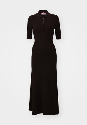 STAUD ROLAND DRESS - Abito in maglia - dark brown