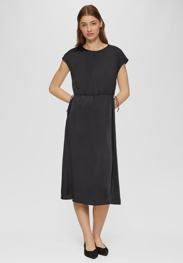 A-Shape mit überschnittenen Schultern - Freizeitkleid - schwarz