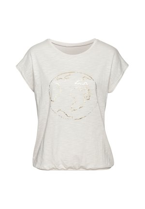 Vivance RUNDHALS - Print T-shirt - beige