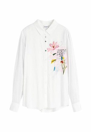 Desigual, EMBROIDERED FLORAL SHIRT - Hemdbluse - white
