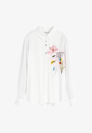 Desigual, EMBROIDERED FLORAL SHIRT - Hemdbluse - white