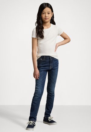 COTTON JERSEY CREWNECK TEE - Basic póló - white/hint of pink
