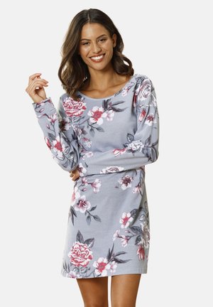 Nachthemd - grau-allover