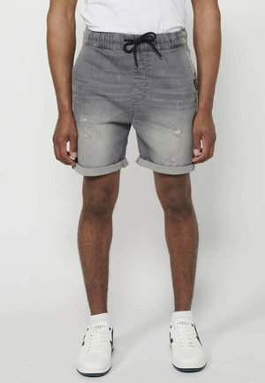 Koroshi BERMUDA JOGGER - Shorts di jeans - denim gris   grey denim