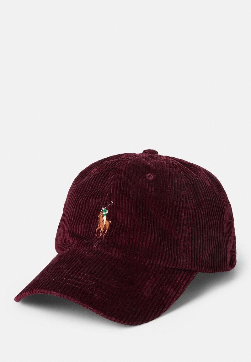 Ruby Ralph Polo Ralph Lauren CORDUROY BALL CAP - Keps - ruby x/vinrödmelerad ...