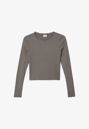 IM SLIM FIT - T-shirt à manches longues - steingrau