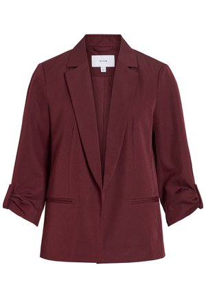 VILA, VINICE 3/4 LOOSE BLAZER - NOOS - Κοντό παλτό - port royale
