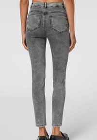 Calzedonia SOFT TOUCH, HIGH WAIST, SKINNY PUSH UP  - Vaqueros pitillo - grau washed acid grey