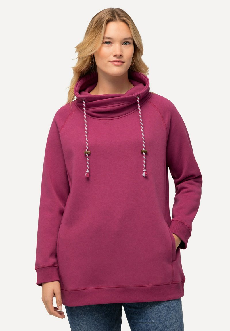 Ulla Popken MIT STEHKRAGEN RAGLANFORM LANGE ÄRMEL  - Mikina - pink