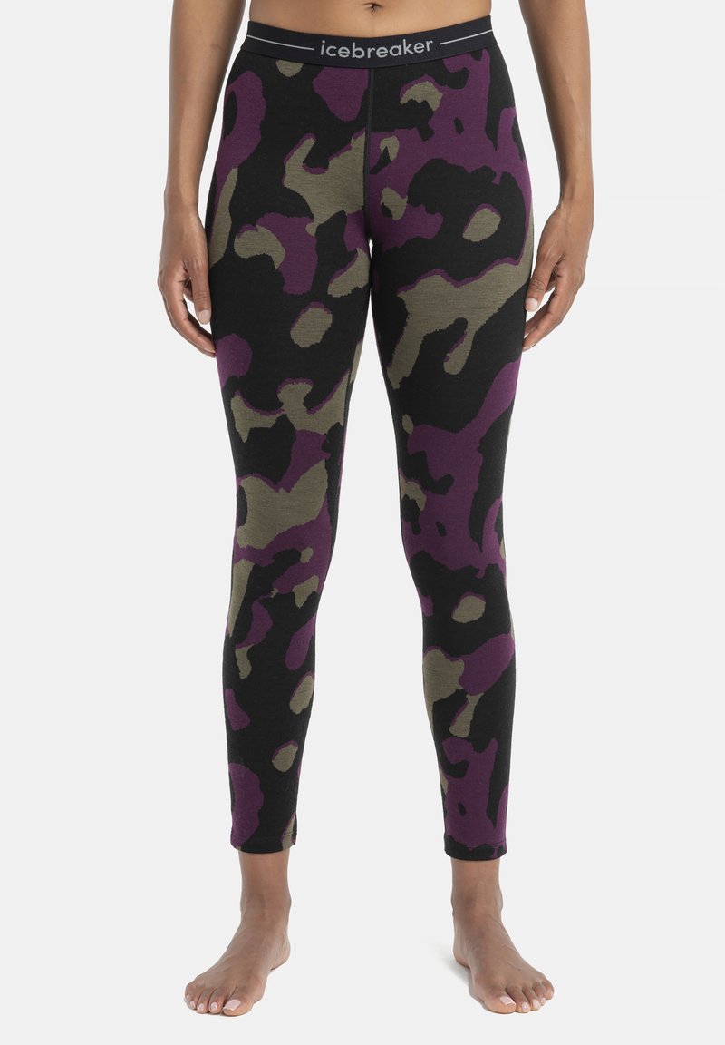 icebreaker MERINO 260 MID WEIGHT VERTEX GRAPHIC - Unterhose lang - BLACK