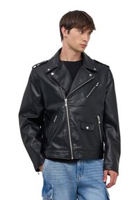 Terranova Giacca in similpelle - nero