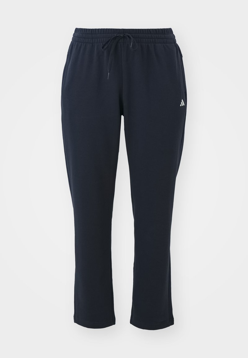 adidas Sportswear ESSENTIALS SMALL LOGO FEEL COZY OPEN HEM PANT INCLUSIVE - Calças de fato de treino - legend ink/white